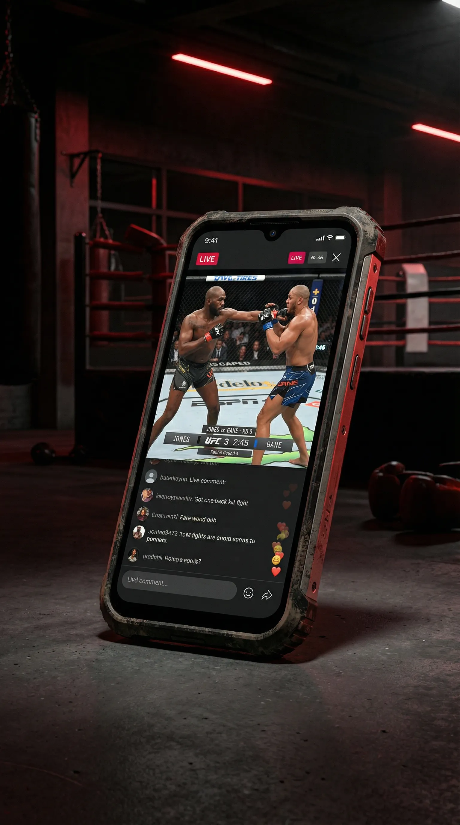 电车痴汉 移动端APP格斗直播界面